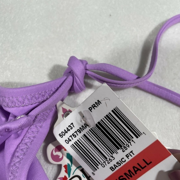 NWT Becca‎ Color Code Side Tie Bikini Bottoms Purple [SZ XS ] - Picture 6 of 8